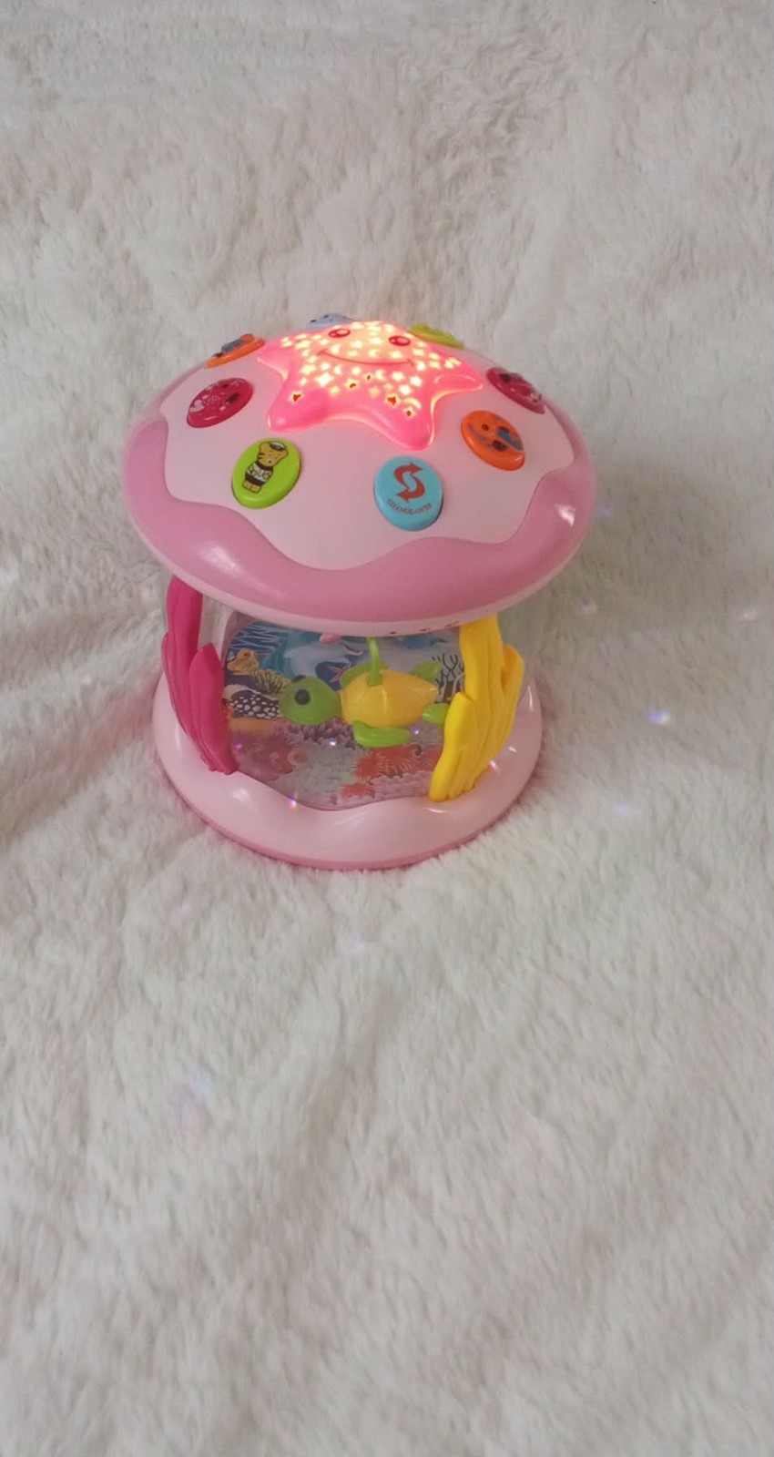 Baby Girl Toys 6-12 Months: Babies Ocean Rotating Light up Musical Toys 12-18 Mo