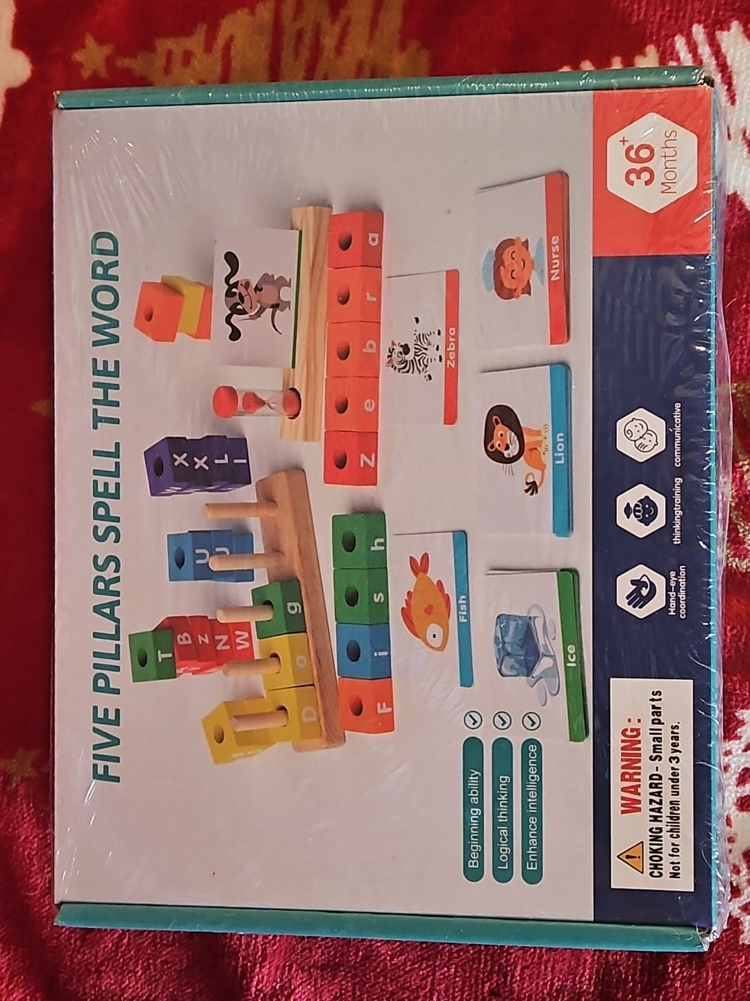kids learning Five Pillars Spell The Word Learning 36+months