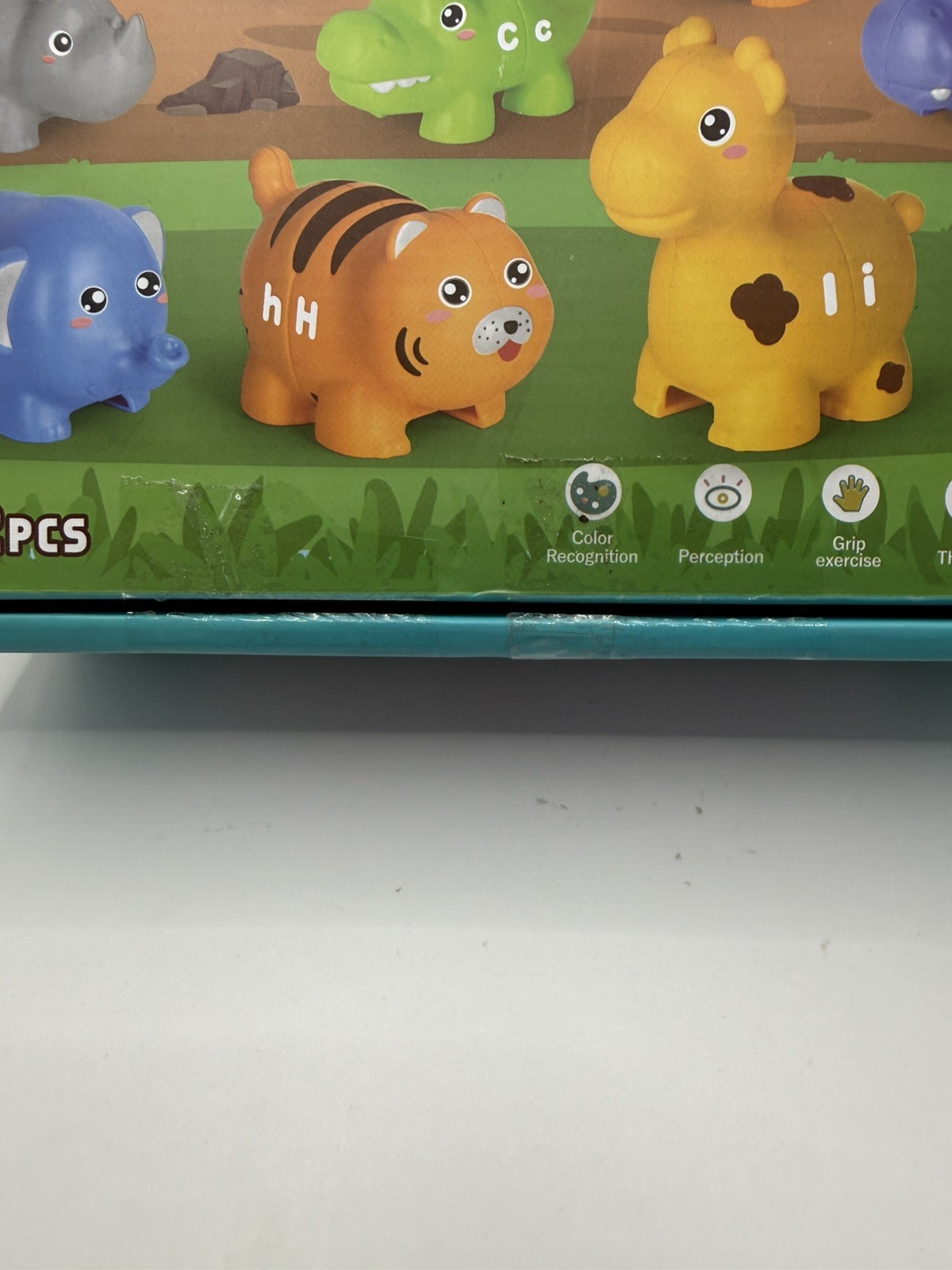 52 Piece ABC Animal Matching Game Educational Toy for Toddlers open damage box