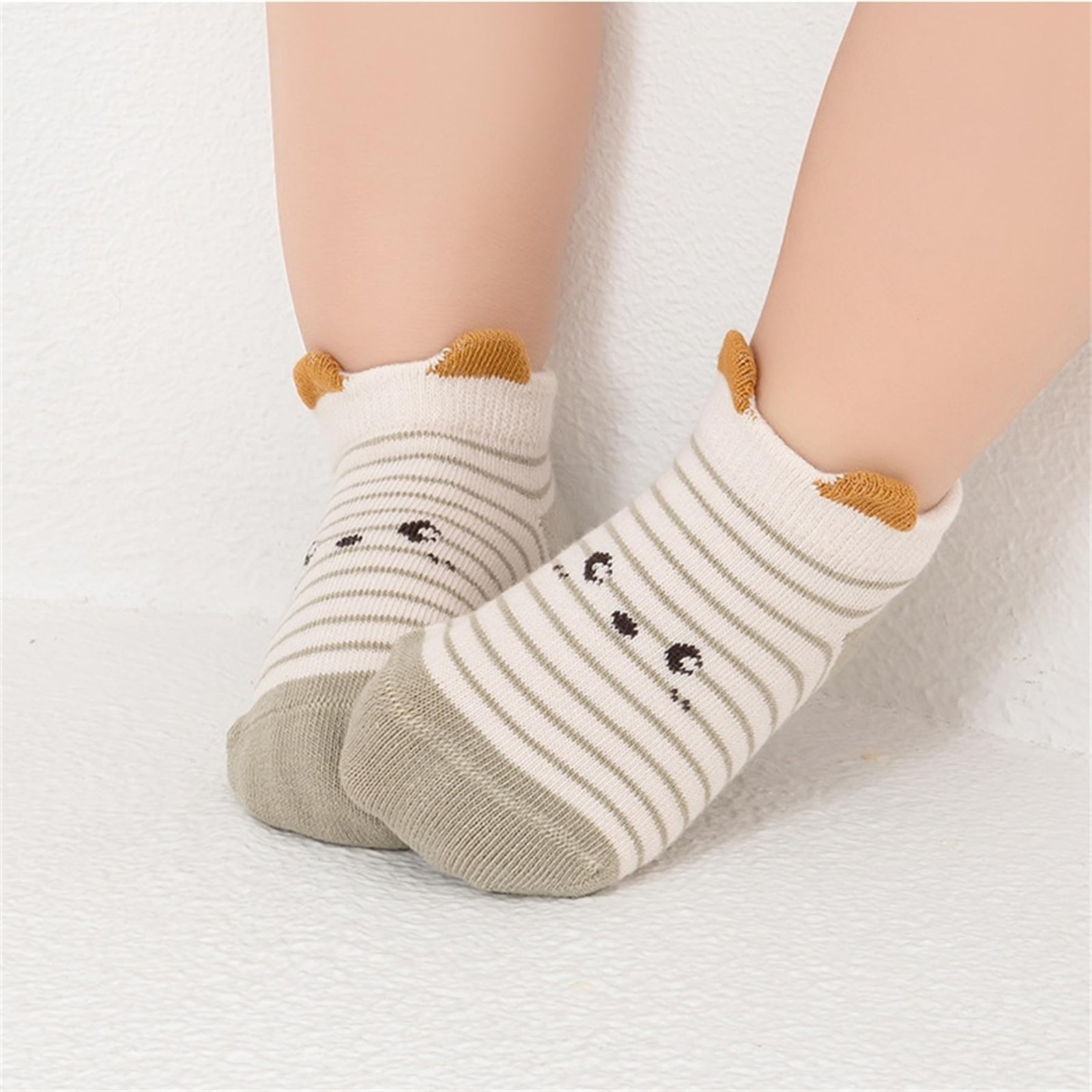 6 Pairs Baby Toddler NonSkid Socks Ankle Floor Grips Infant Newborn