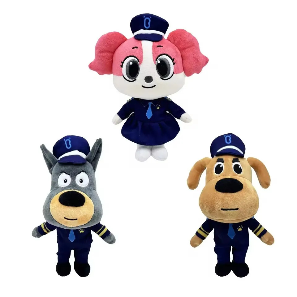 New Sheriff Labrador Dog Plush Toy Security Soft Stuffed Toys Children Gift