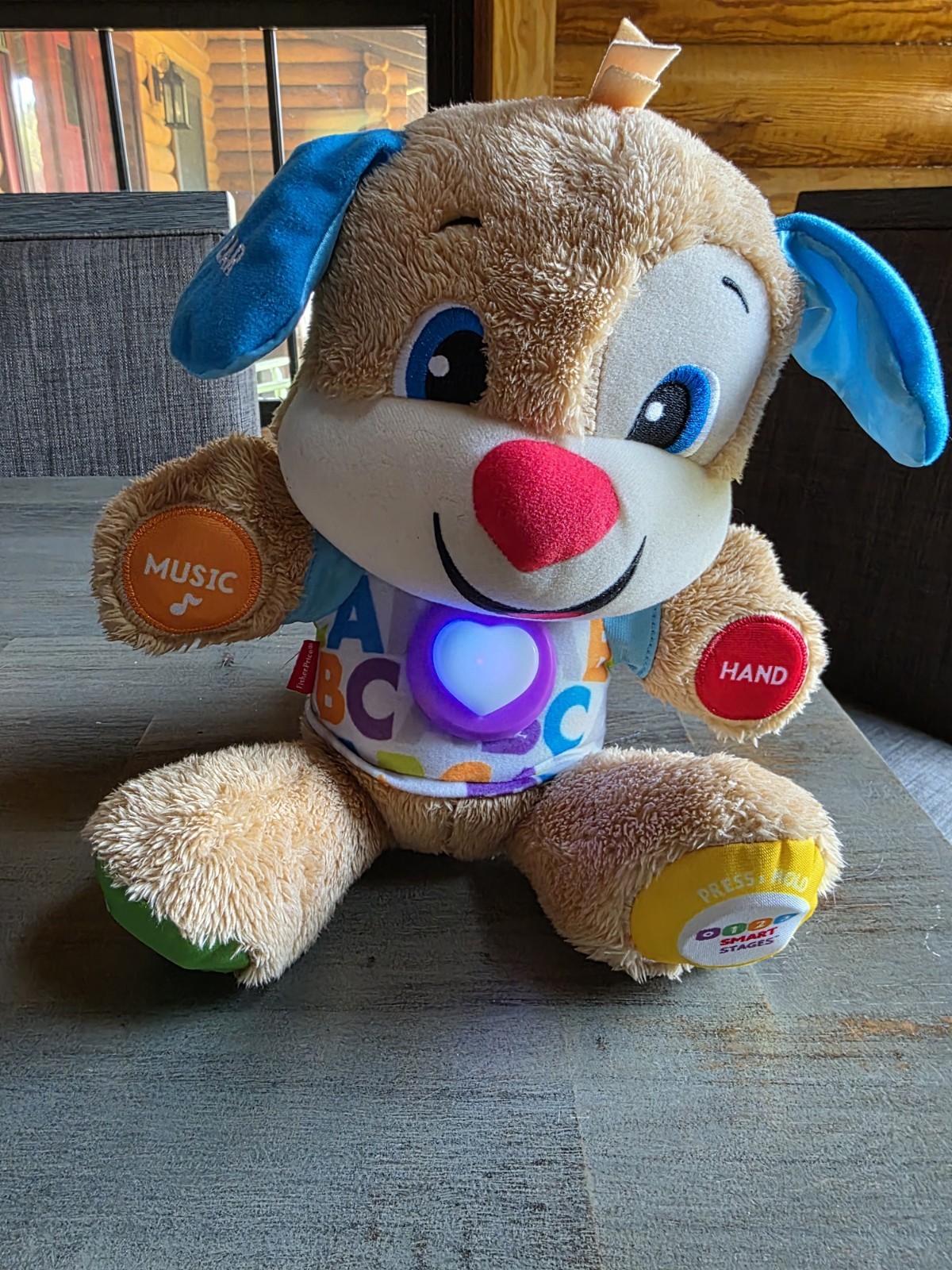 Fisher-Price Laugh Learn Smart Stages Puppy Plush Learning Toy Tested & Working