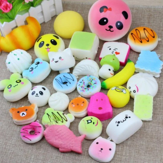 U.S Seller Mini Keychain Scented Squishy Cute Soft Slow rising Squishy Kid Toy