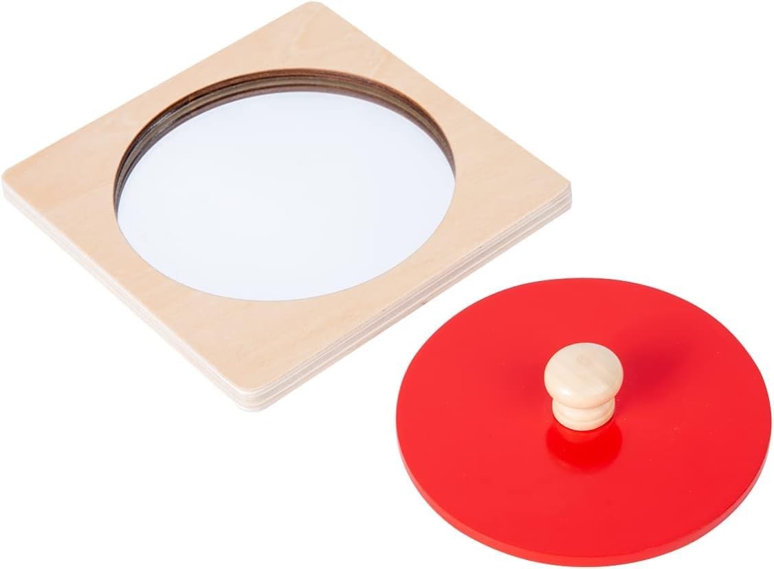 Montessori Baby Toys Play Kit Montessori Mirror Peekaboo Knob Puzzle, Medium …