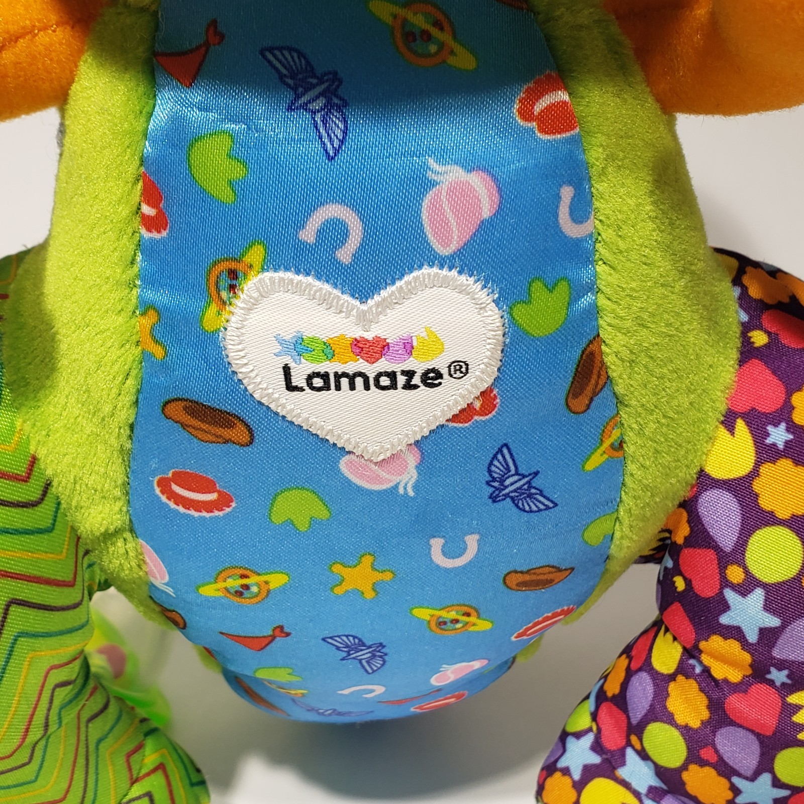 Lamaze Disney Baby Clip & Go 9″ Toy Story Rex Dinosaur Rattle Crinkle Plush Toy