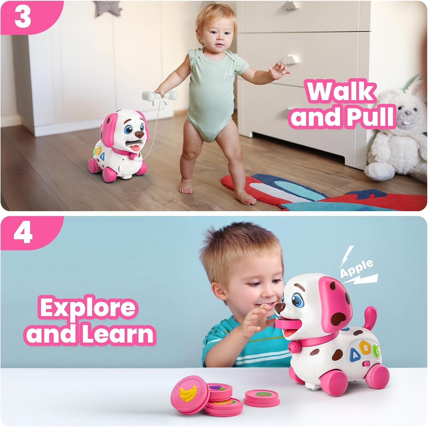 Puppy Toy for 1 Year Old Girl Gift, Musical Baby Toy 6-12-18 Month, First Bir…