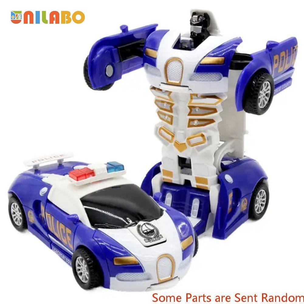 Transformable Robot Sports Car Toy Educational Kids Gift Colorful Play Fun
