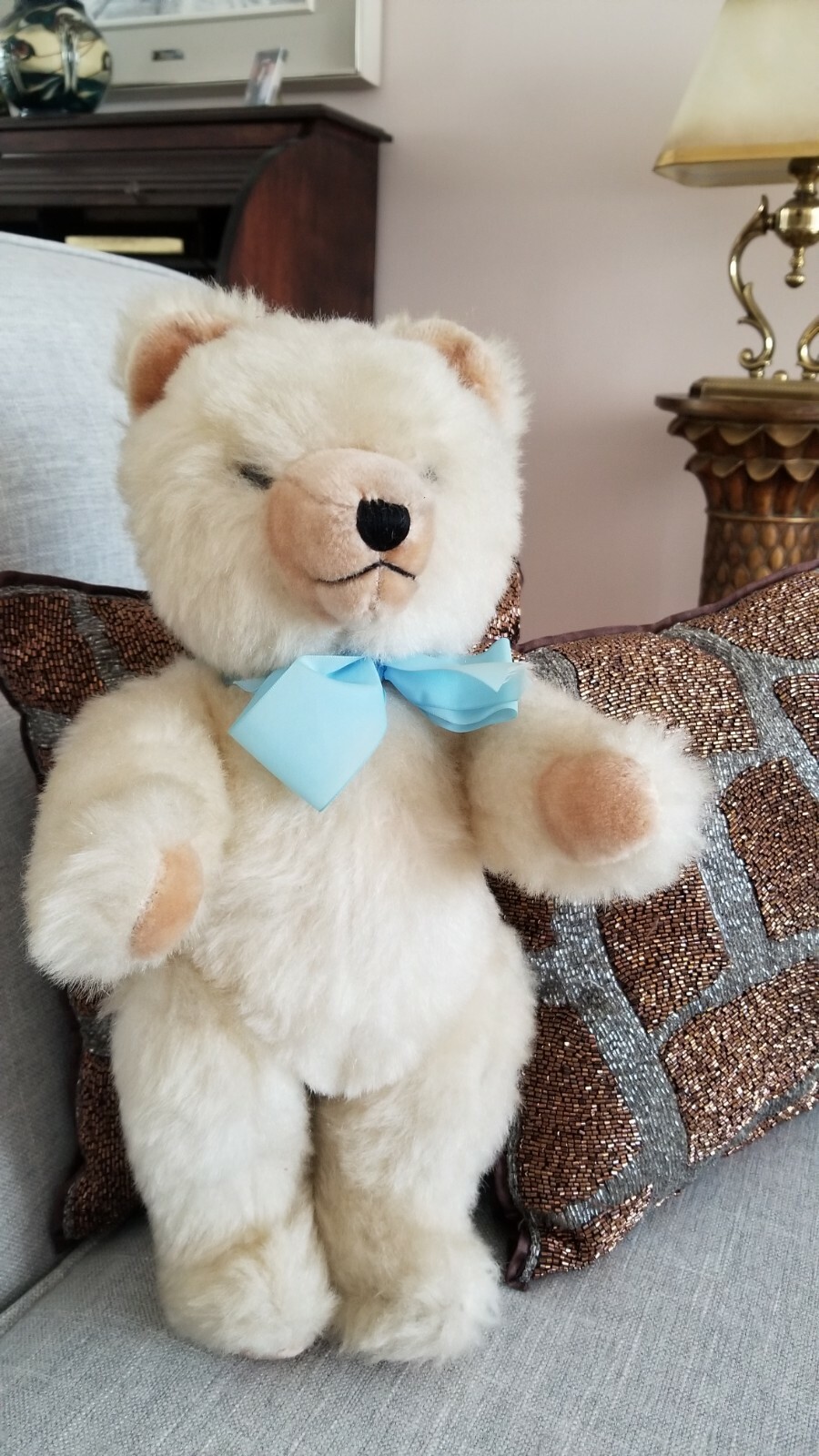 VINTAGE CLEMENS SPIELTIRE BROWN BEAR TOY MADE IN WEST GERMANY 16“
