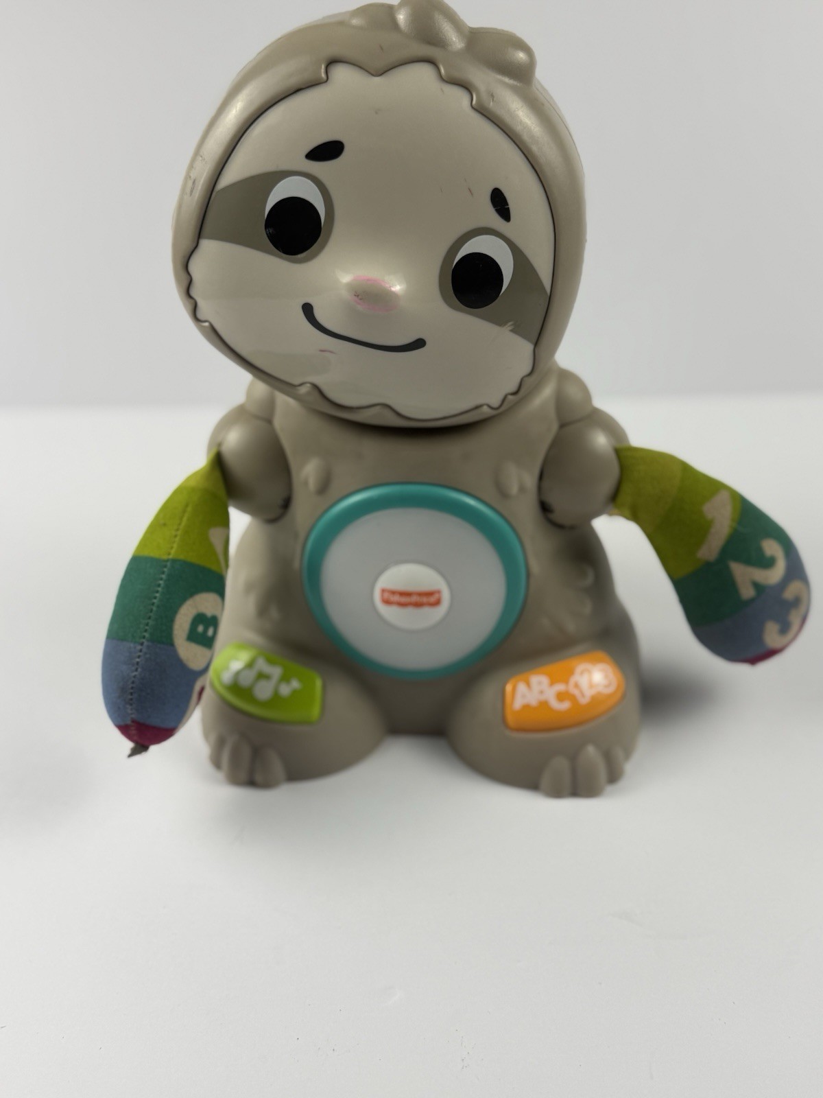 Fisher Price Linkimals SLOTH Smooth Moves Interactive Toy Music & Lights WORKS!
