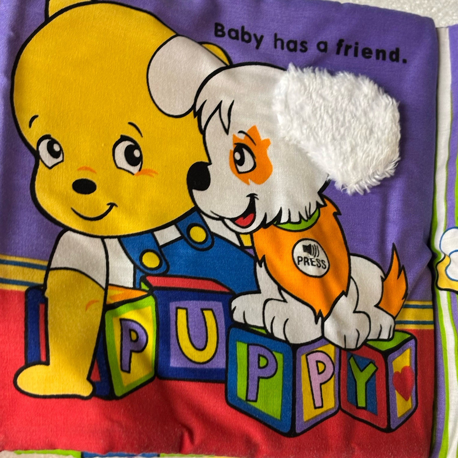 Soft Play First Baby Book Colorful 6×6 Inch Early Child Development Padded Book