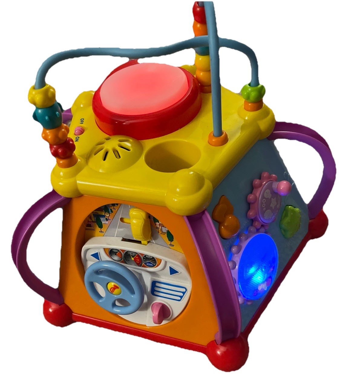 WolVol Musical Activity Cube Toddler Baby Play Center Learning Skills _B6 **