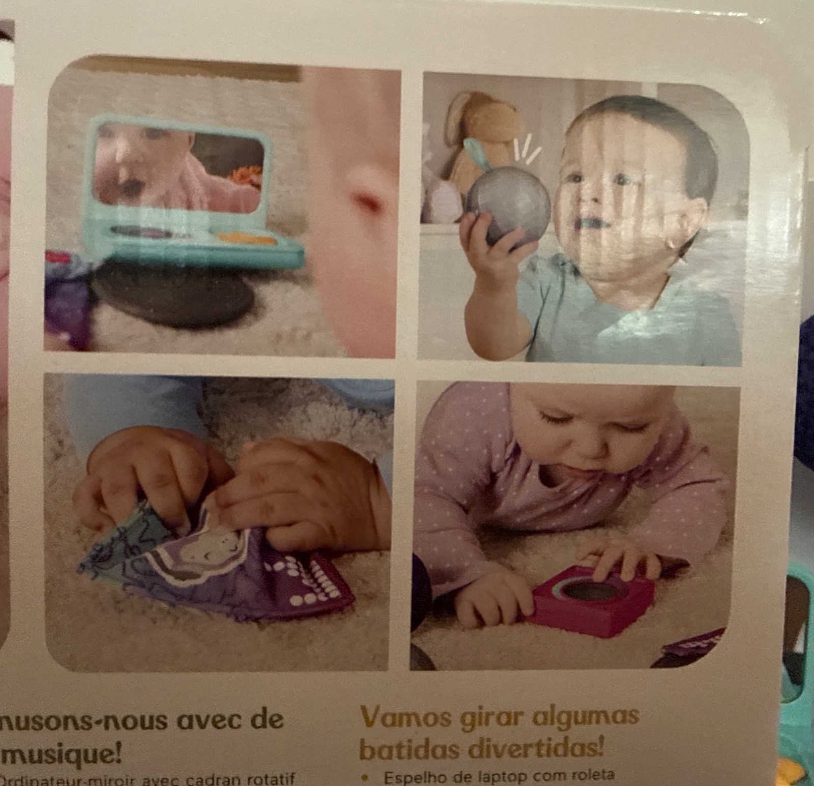 Fisher-Price Baby Toys Mini Me Moments DJ Set 6-Piece Sensory Activities 3+Month