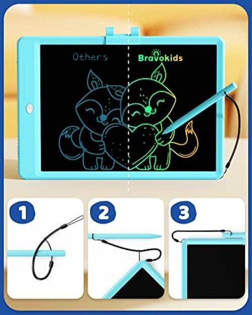 Toys for 3-6 Years Old Girls Boys, LCD Writing Tablet 10 Inch 10 inch Blue
