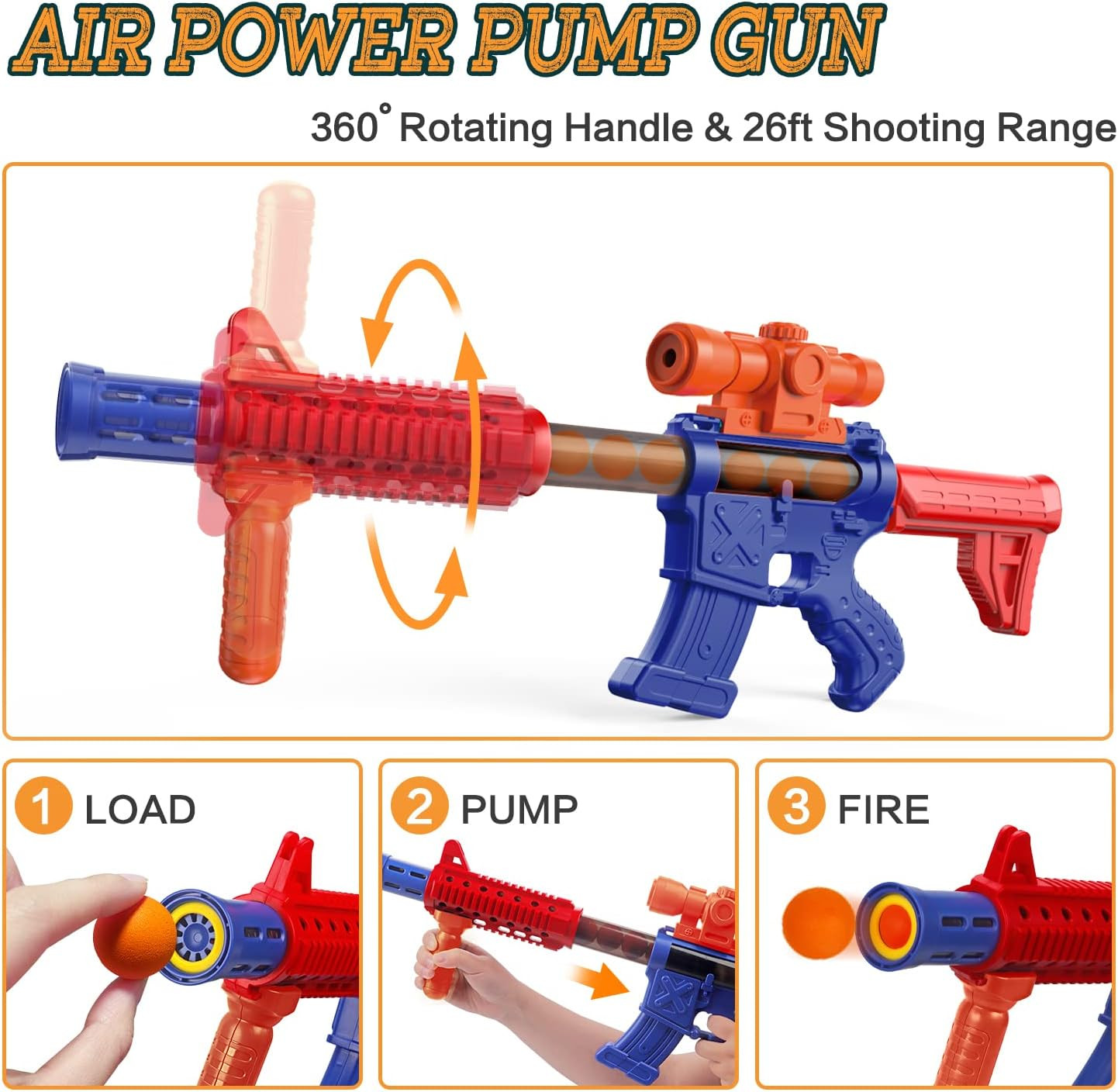 Marlrin Shooting Games Toys for Age 5 6 7 8 9 10+ Year Old Boys, Kids Toy Sports