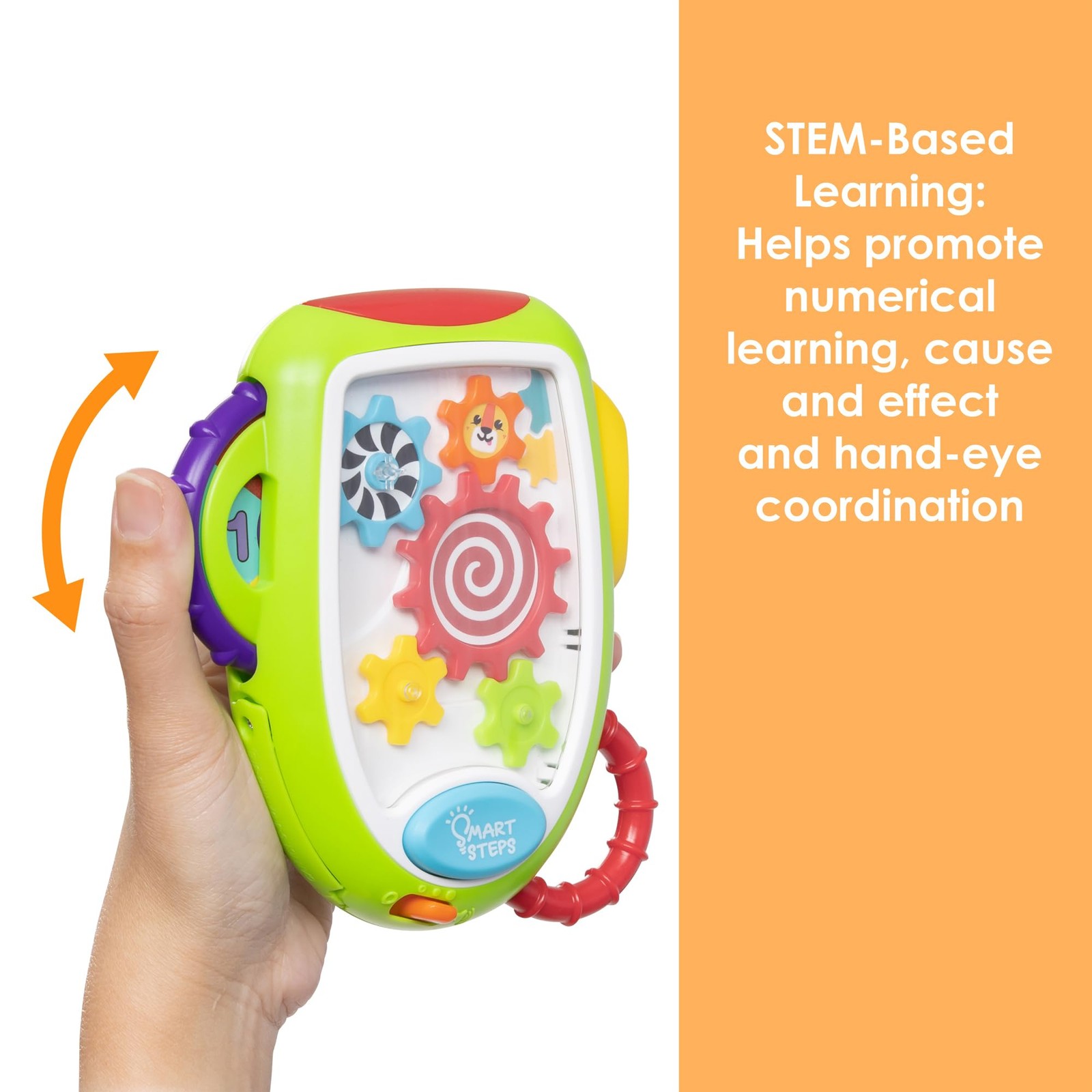 Smart Steps Gadget Gears Counting Toy Small to Medium, Multi Color