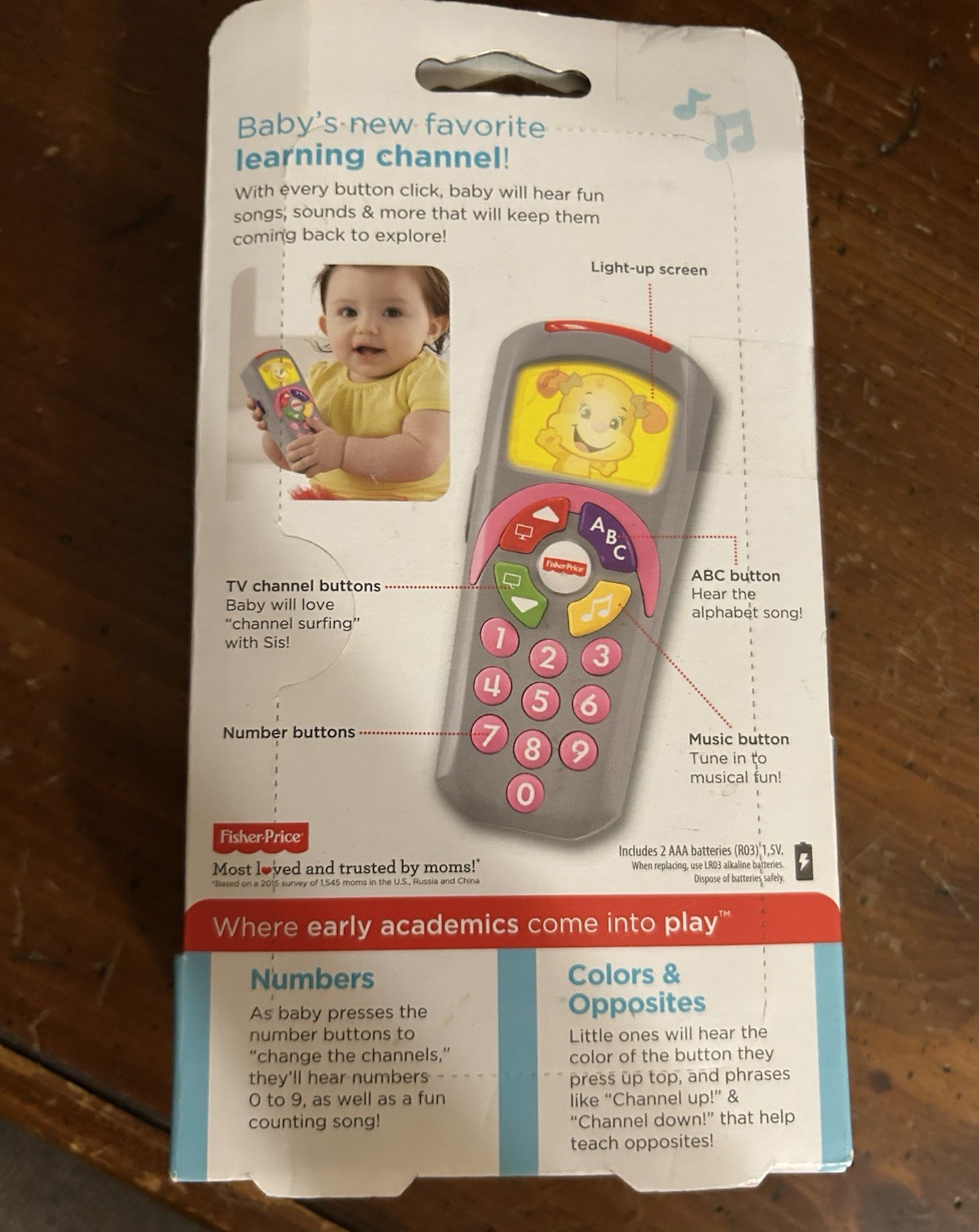 Fisher Price Laugh & Learn Sis Remote 6-36 Mos