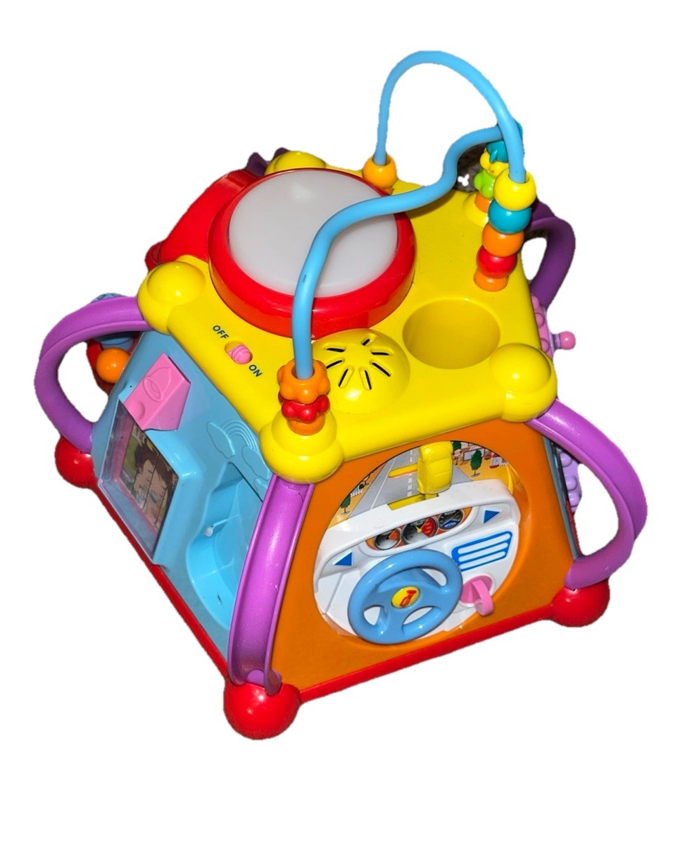 WolVol Musical Activity Cube Toddler Baby Play Center Learning Skills _B6 **