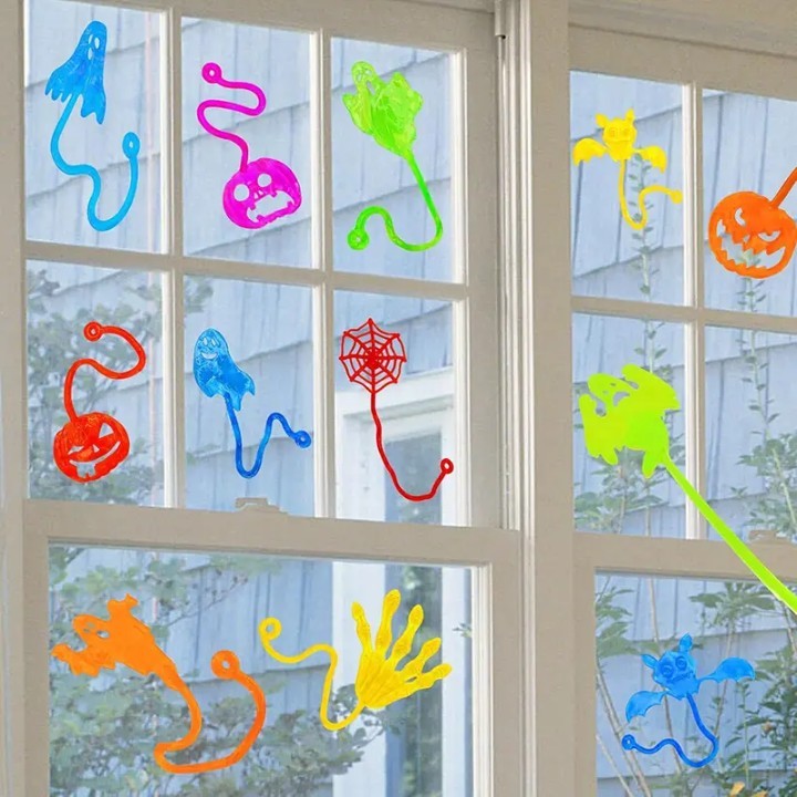 Colorful Glow Sticky Toys – Stretchy Fun Halloween & Easter Party Favors for Kid