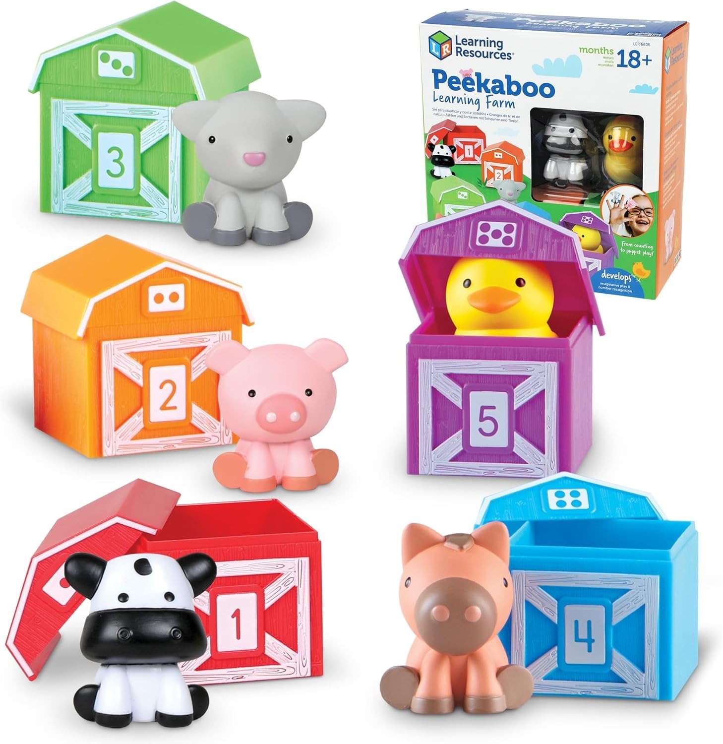 Montessori Farm Animal Set: Counting & Sorting Fun for Toddlers, Ideal Gift