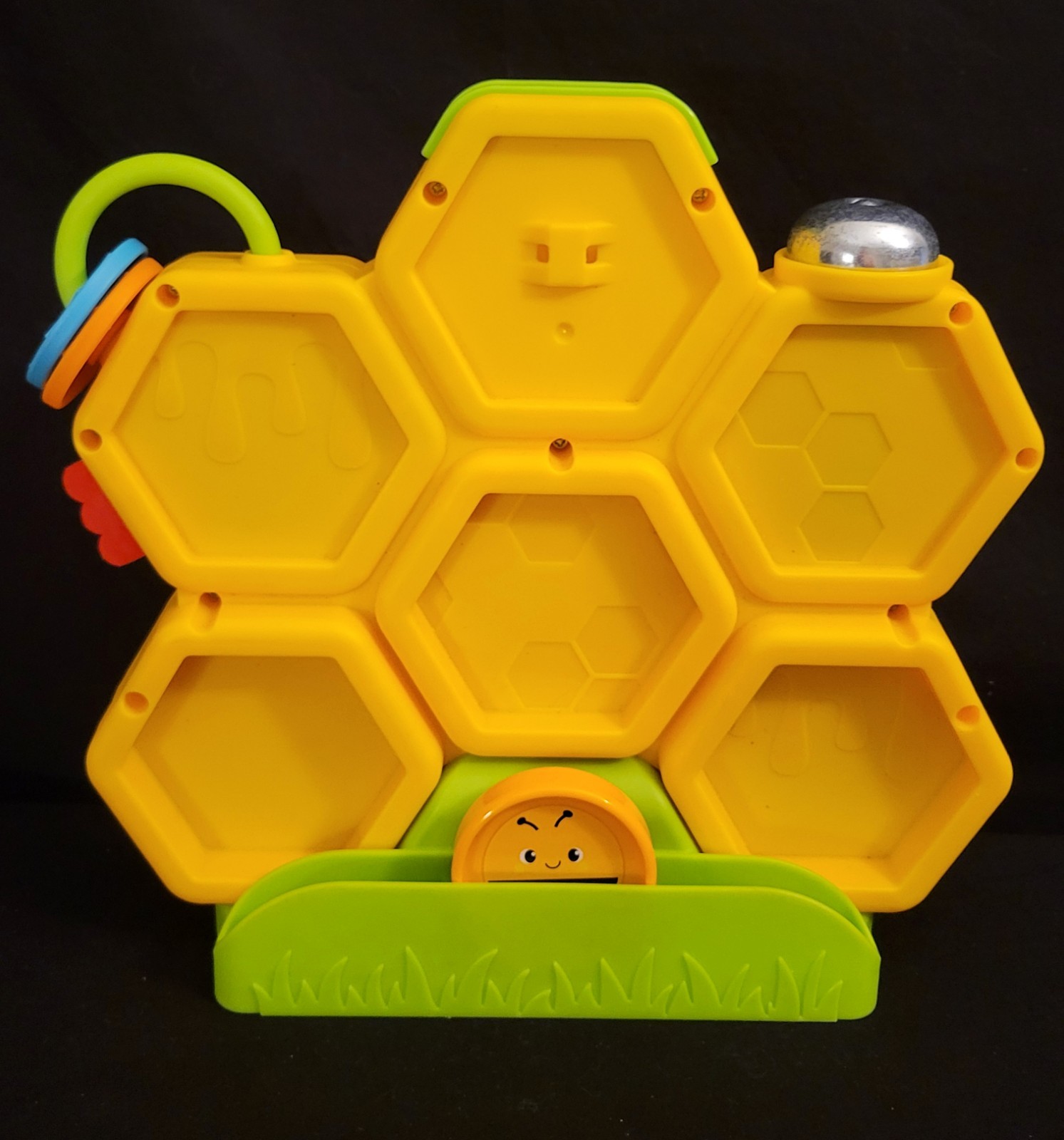 Fisher Price Busy Activity Center Bee Hive Coin Drop w/1 Coin Of VIDEO! NICE!