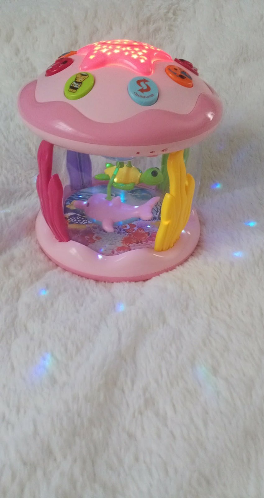 Baby Girl Toys 6-12 Months: Babies Ocean Rotating Light up Musical Toys 12-18 Mo