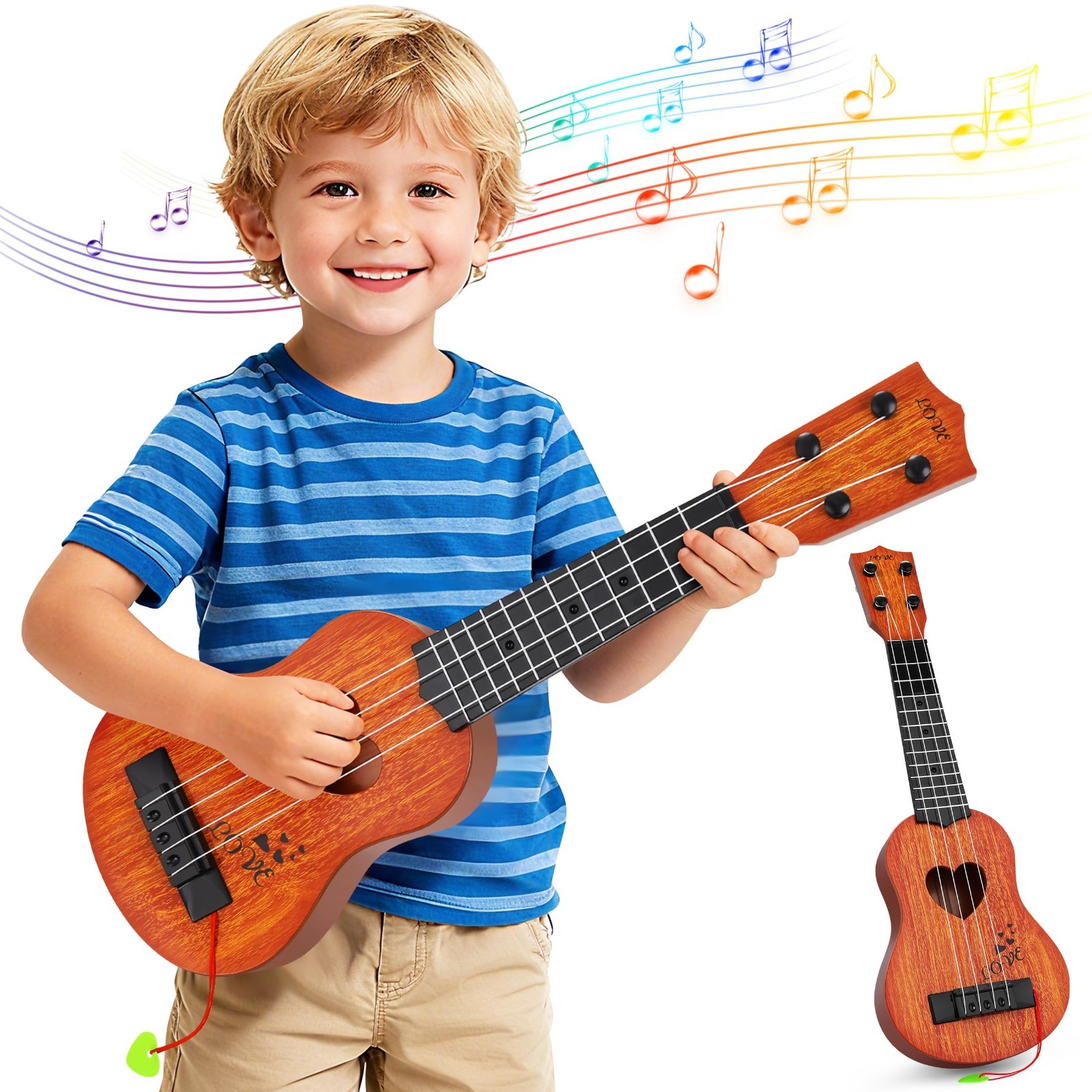 Classical Ukulele for Kids, Mini Toddler Guitar Toy, Educational Music Instrumen