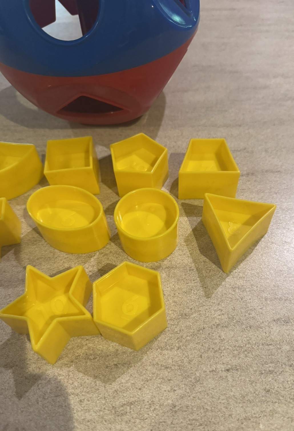 Vintage Tupperware SHAPE-O-BALL Toys Shape Sorter Complete