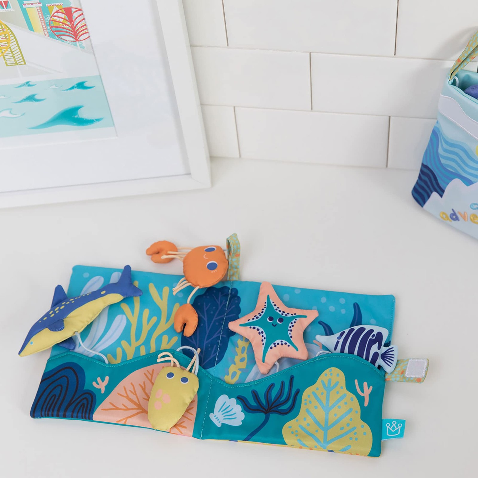 Manhattan Toy Deep Sea Dive Machine Washable Bath Time Activity Book For