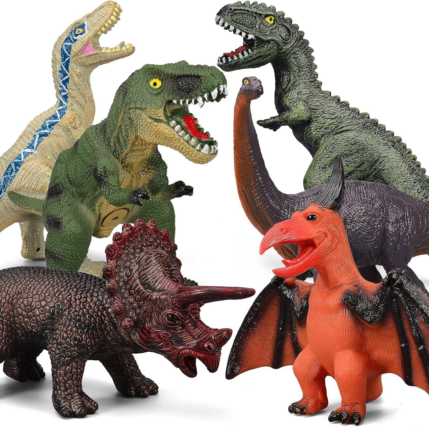 Vibrant Jumbo Dinosaur Figures – Great Gift Idea