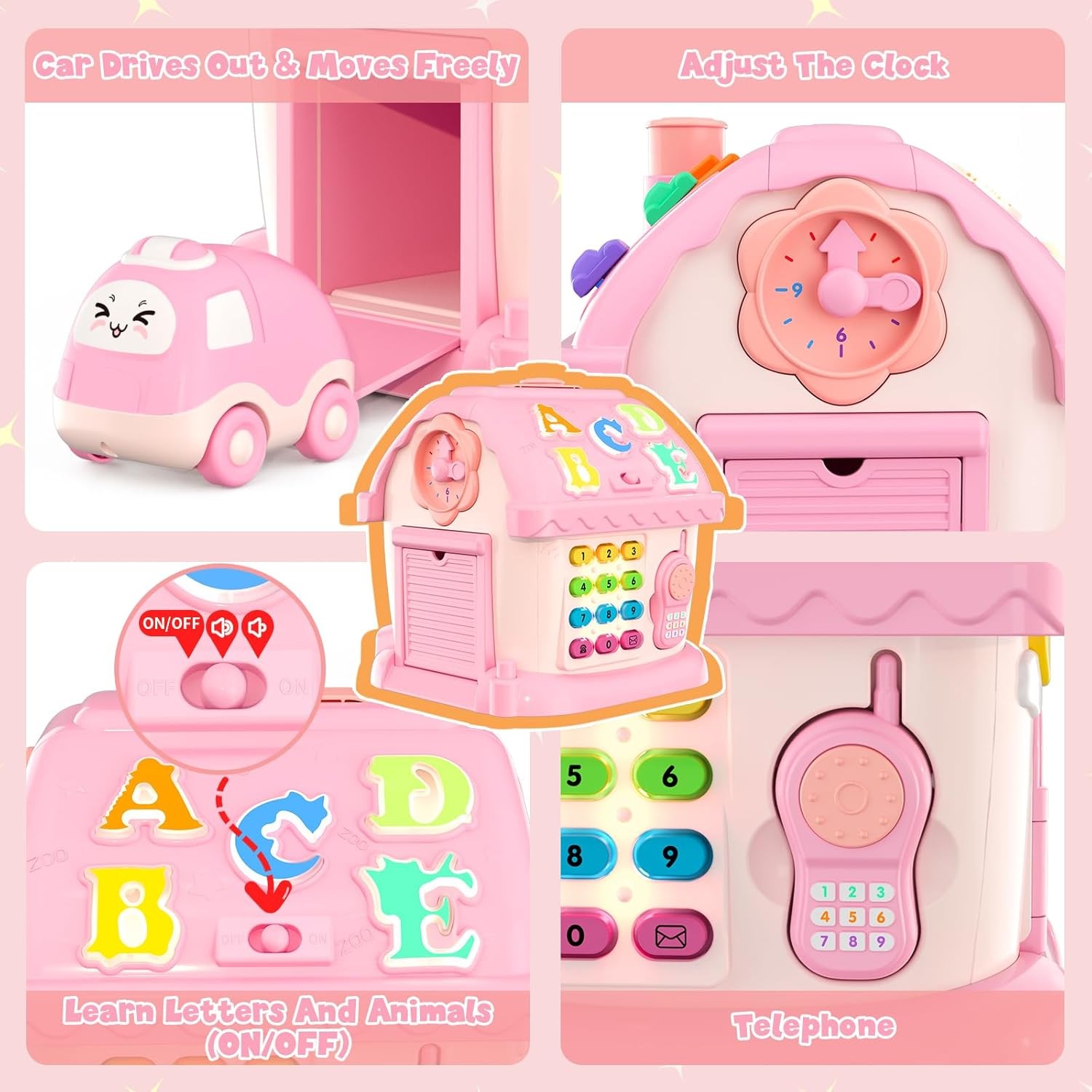 Toys for 1 Yr Old Girl – Musical House Learning Toddler Gift 12-18 Mos