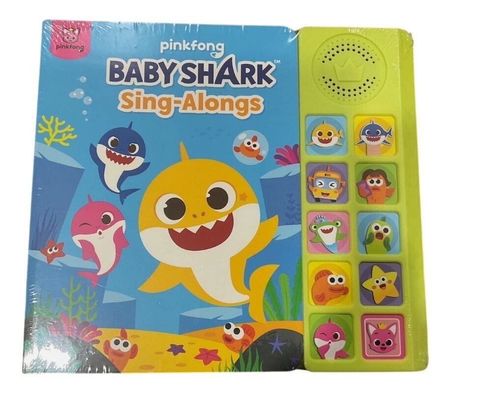 Pinkfong Baby Shark Sing-Alongs Interactive Sound Book With 10 Songs & Colorful