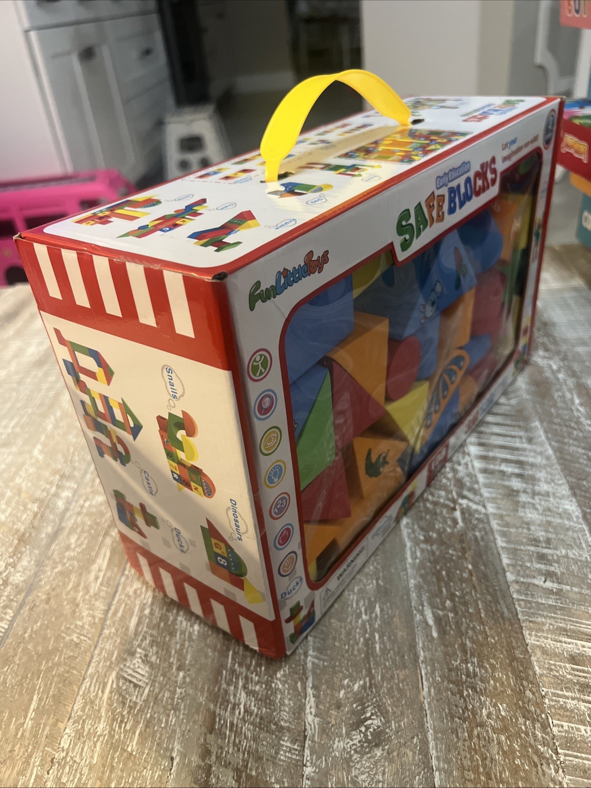 Early Education Safe Blocks – Fun Little Toys Foam Blocks 108 Pcs