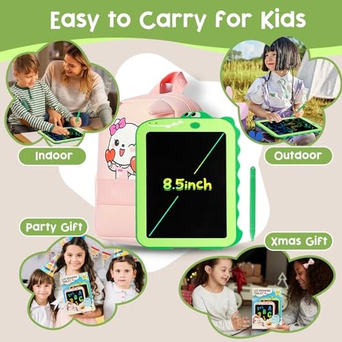 LCD Writing Tablet for Kids, Colorful Toddlers Toys Drawing Board, Green