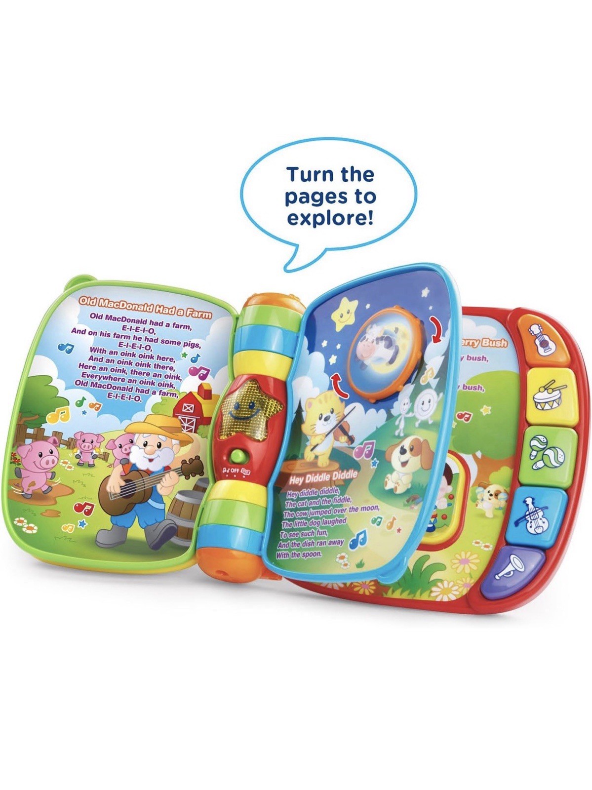 VTech Musical Rhymes Book Interactive Nursery Rhymes Toy Book 6-36 Months