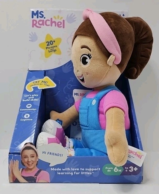 Ms Rachel Speak & Sing Doll 16 Inch Interactive Toy 4 Songs New