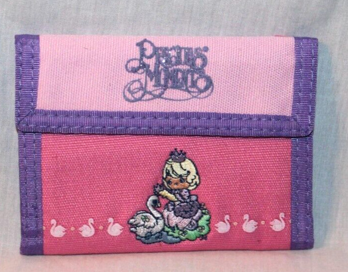 NEW IN PACKAGE VINTAGE PRECIOUS MOMENTS PINK KIDS WALLET 3-1/2″X5″