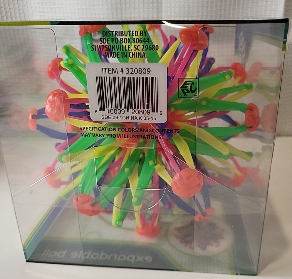 Giggle Zone Expandable Ball Expands To 13″ Multi Colors Toy For3 Years Old Plus