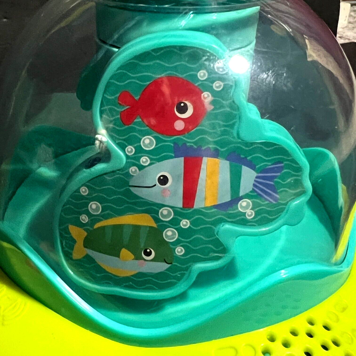 Bright Starts Press & Glow Spinning Top w/Lights & Music Ages 6-36 mos.