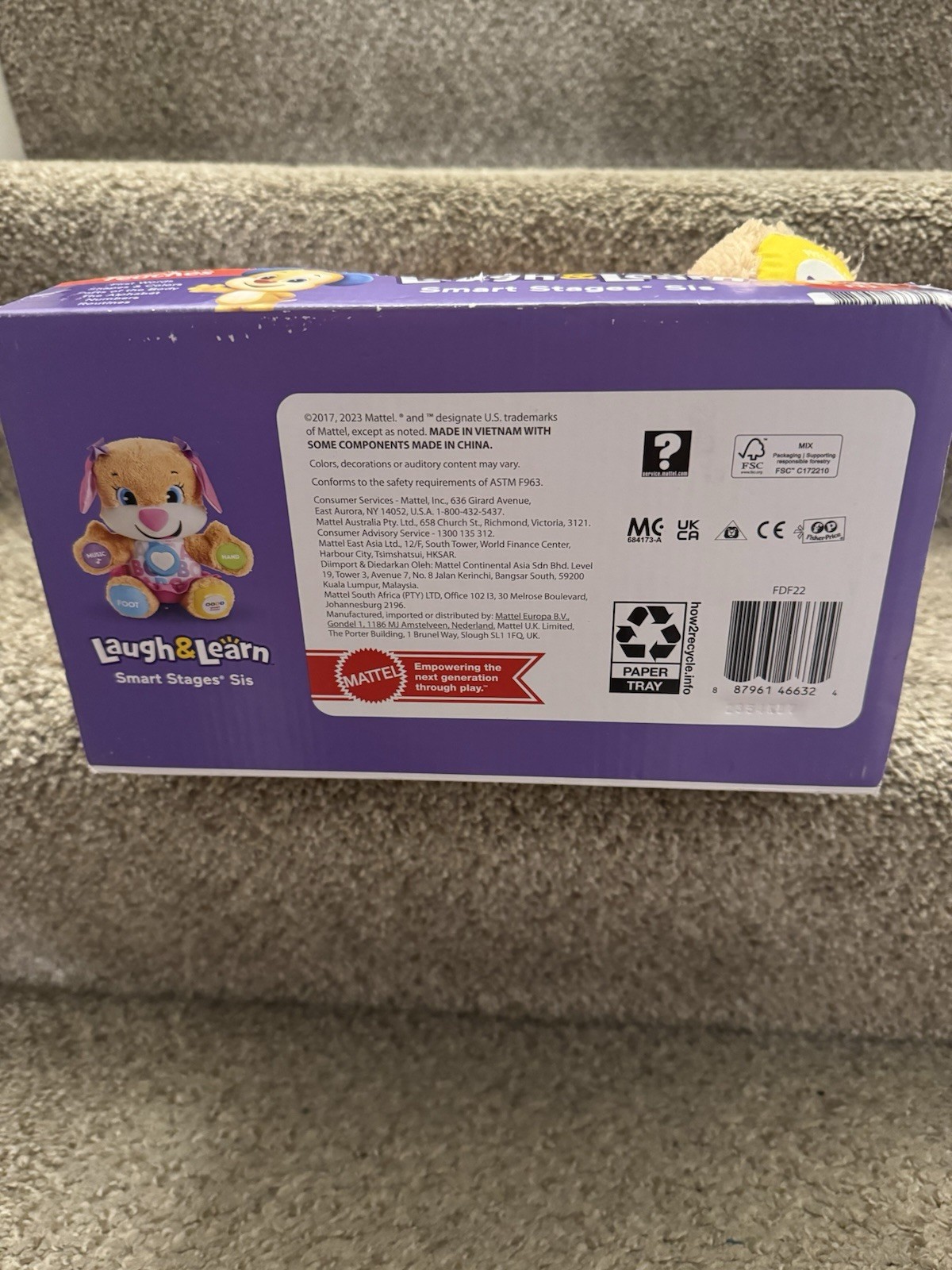 NEW Fisher Price Laugh & Learn Smart Stages Sis Pink Puppy Toy 6-36 Months