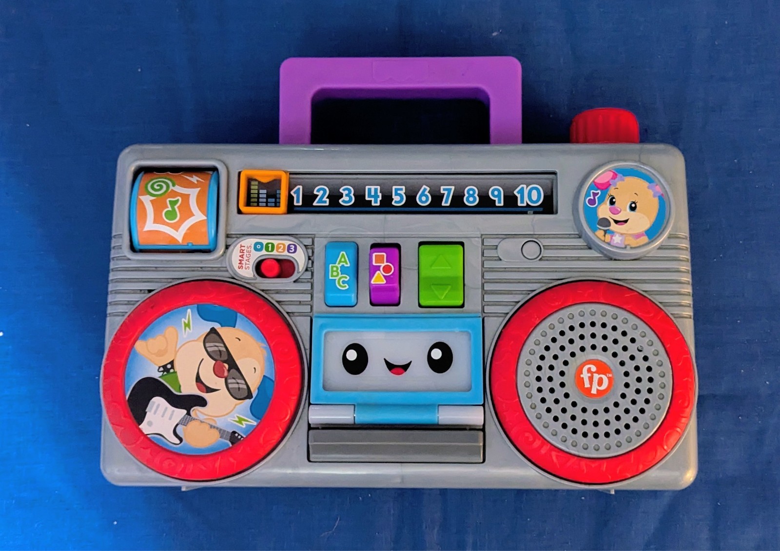 Fisher Price Busy Boom Box 6-36 months Works well, light, sounds Learning Toy