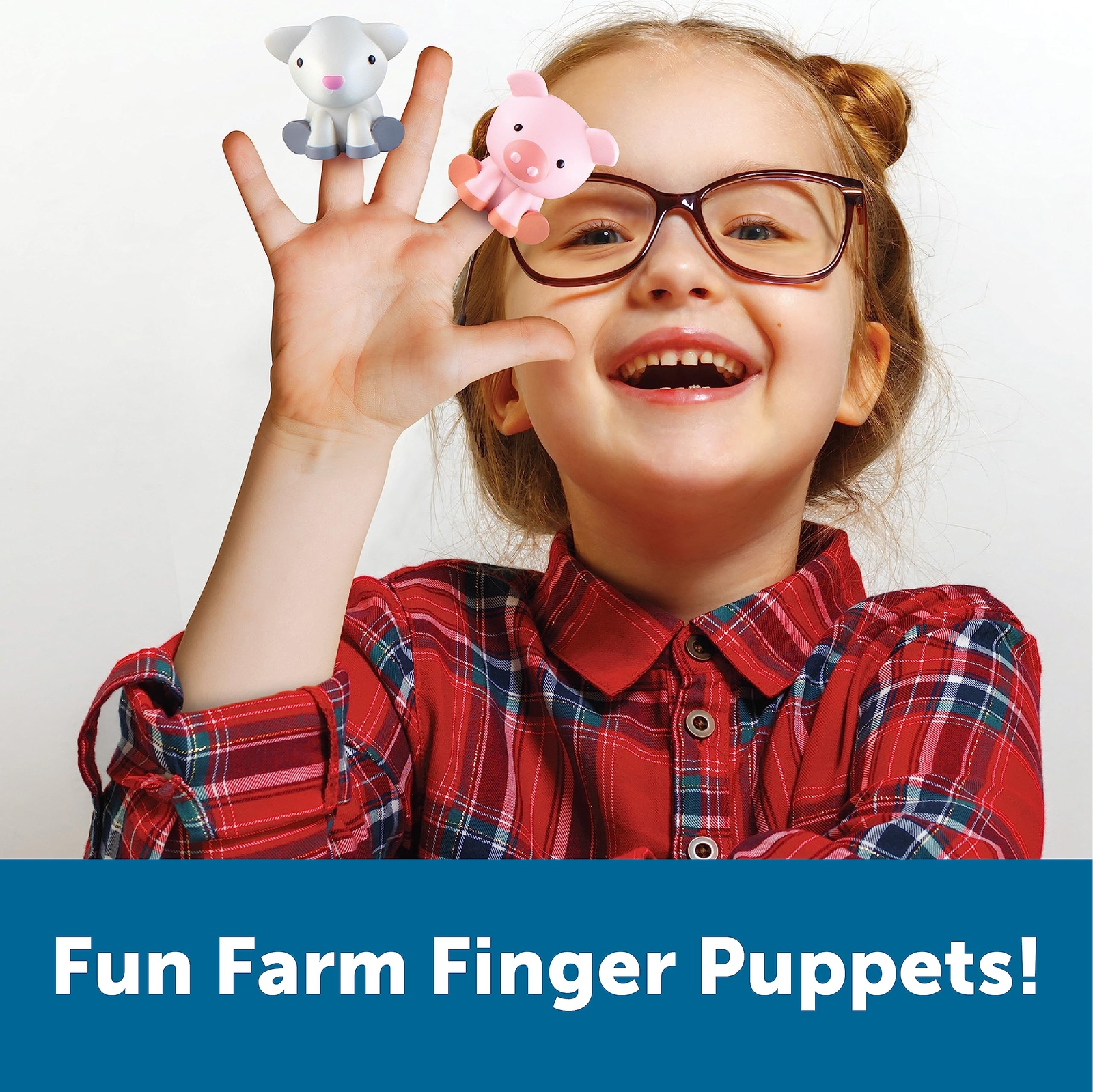 Learning Resources Peekaboo Learning Farm Animal Puppets Fine Motor Skills Toys