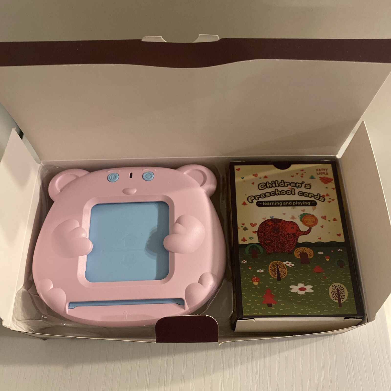 NEW 🍎 Happy World Card Early Education Device, 224 Learning Cards, 18-24 Months