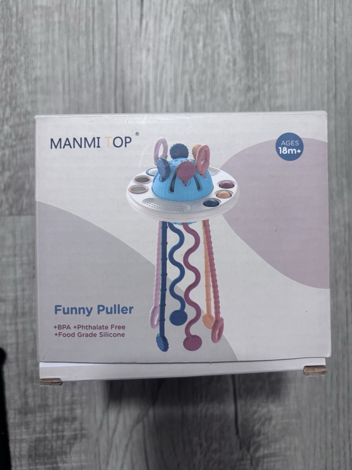 MANMI TOP baby Activity Toy 18m+ Food Grade Silicone Multicolor Teething Toy