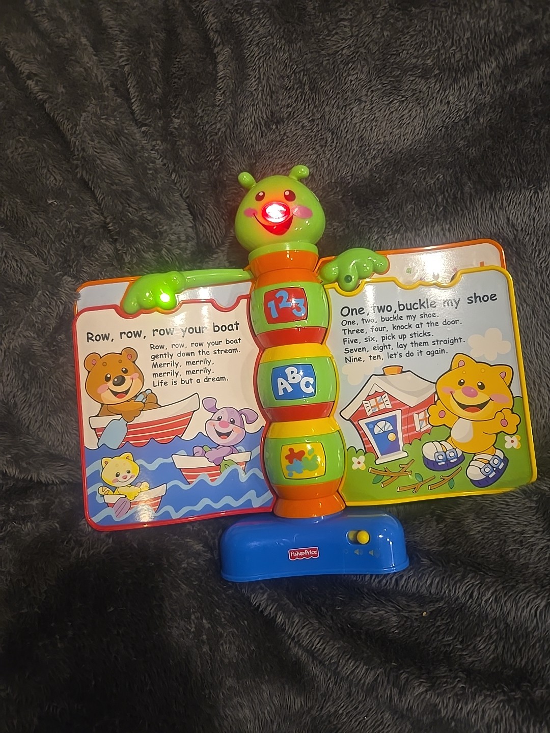 Vntg Fisher Price Laugh & Learn Storybook Rhymes Interactive Electronic Book