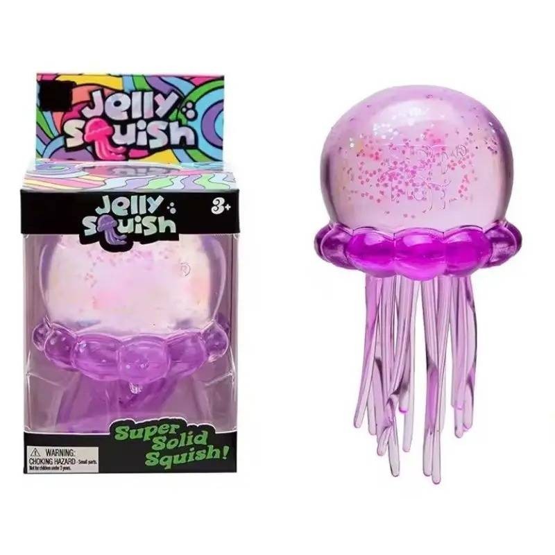 Needoh Nice Cube Stress Relief Pinch Toy Schylling Jellyfish Healing Series Gift