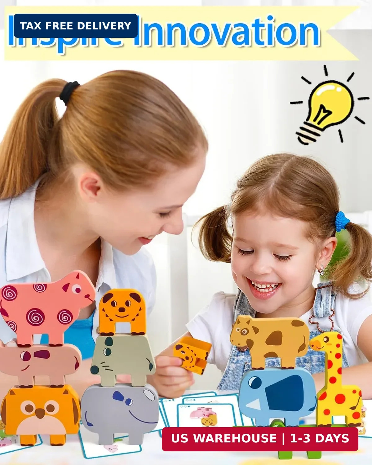 Vaiheng Toys for Toddlers 1-3, Montessori Toys for 1 2 3 4 Year Old Boys & Girls