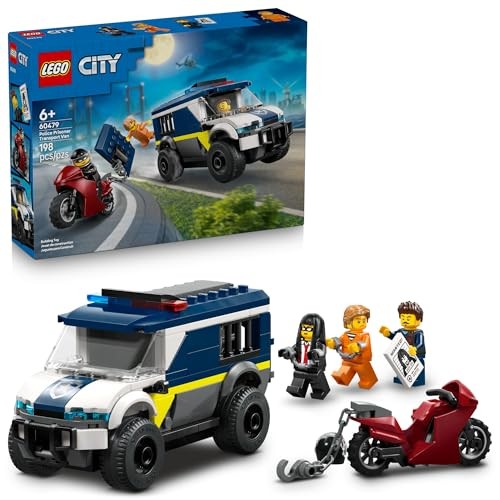 LEGO City Police Prisoner Transport Van – Toy for Kids & Boys – Model 12345