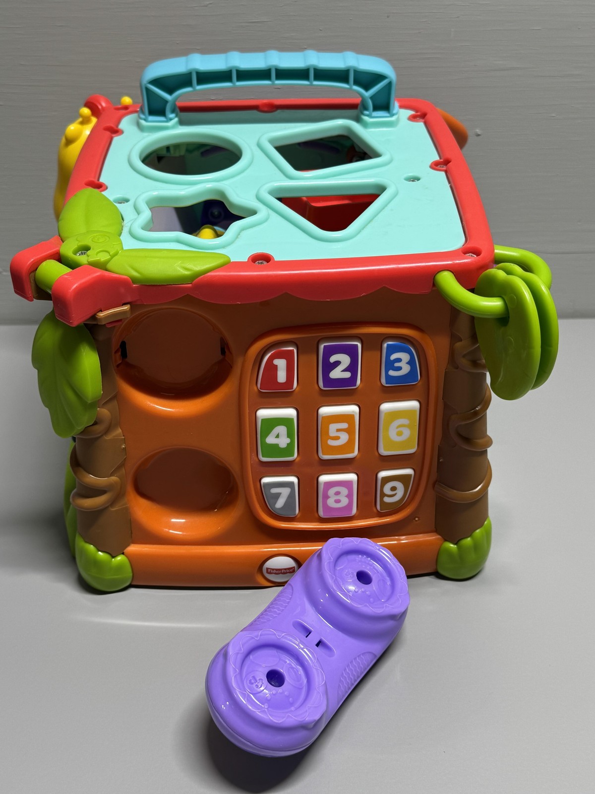 Fisher-Price Activity Cube Musical Toy Lights Sounds Numbers Letters Learning
