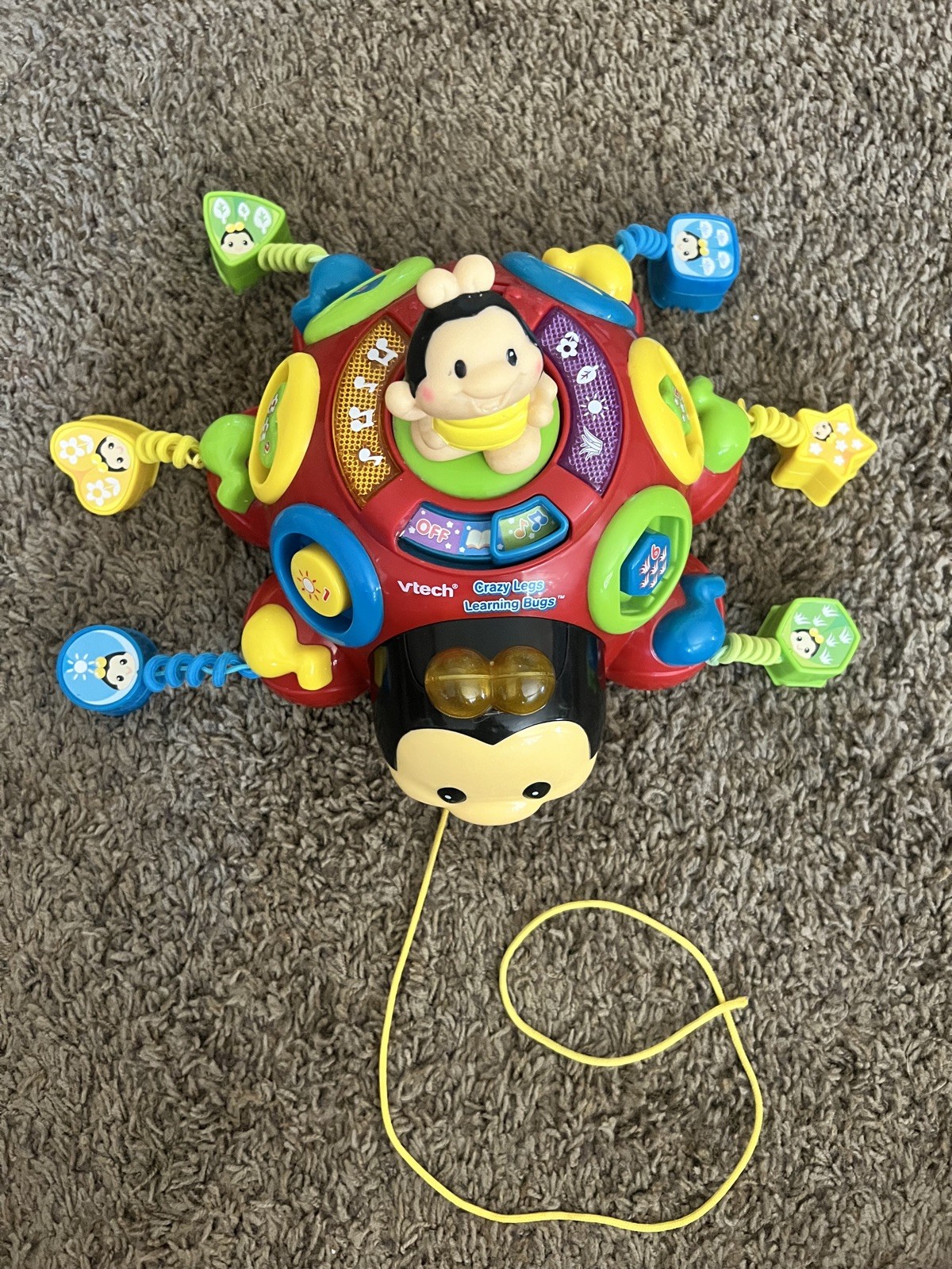 VTech Crazy Legs Learning Bug 12-36 M Lights Sounds Interactive Educational Toy