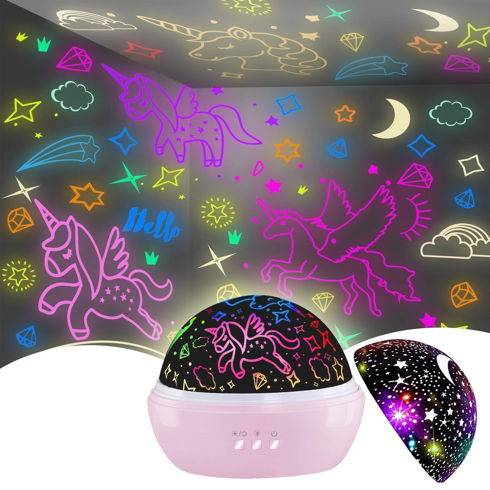 Unicorn Toys for 3-8 Year Old Girls,Star 4.7 x x 5.1 inches, Pink